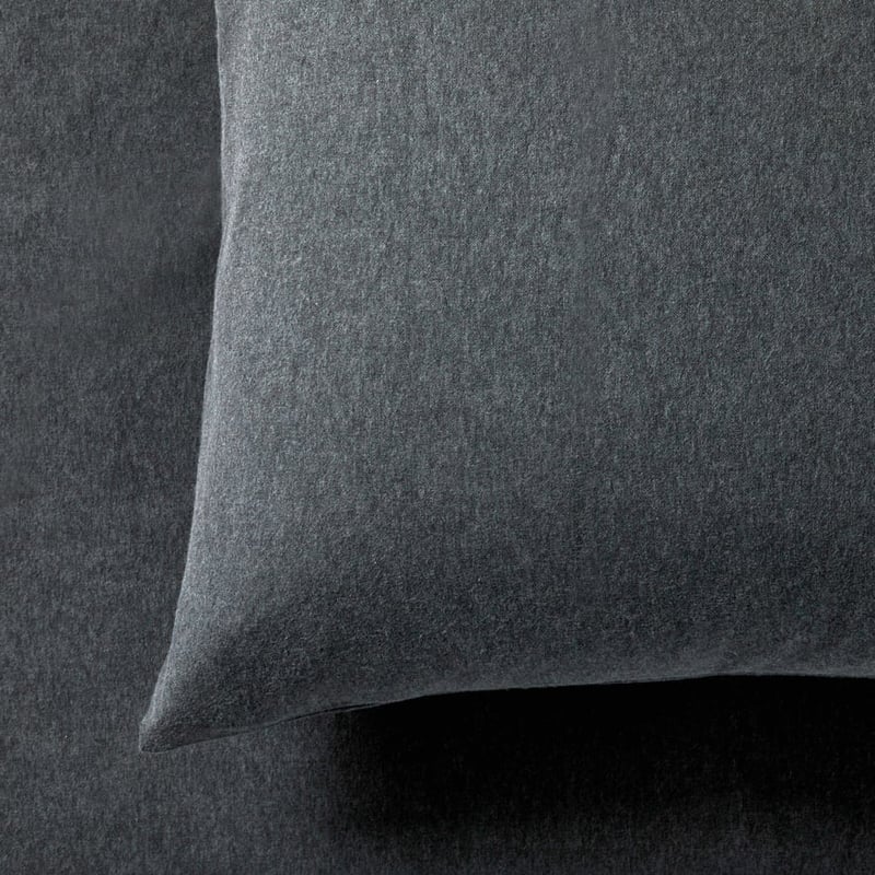 Plain Dyed Charcoal Flannelette Sheet Set