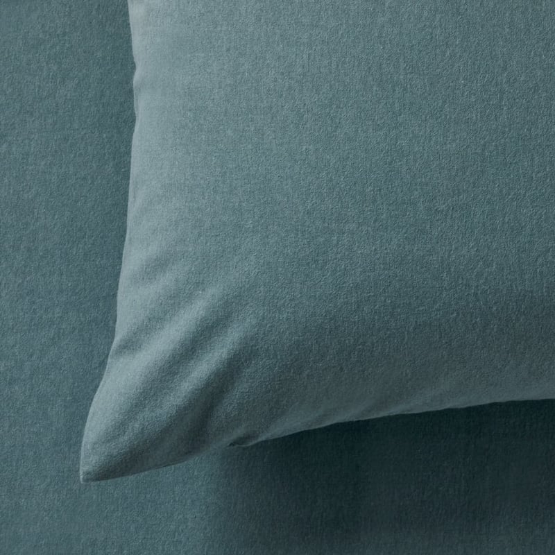 Plain Dyed Sage Flannelette Sheet Set