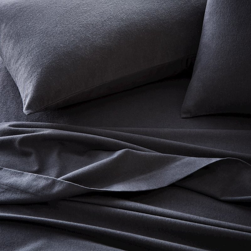Flannelette Charcoal Pillowcase
