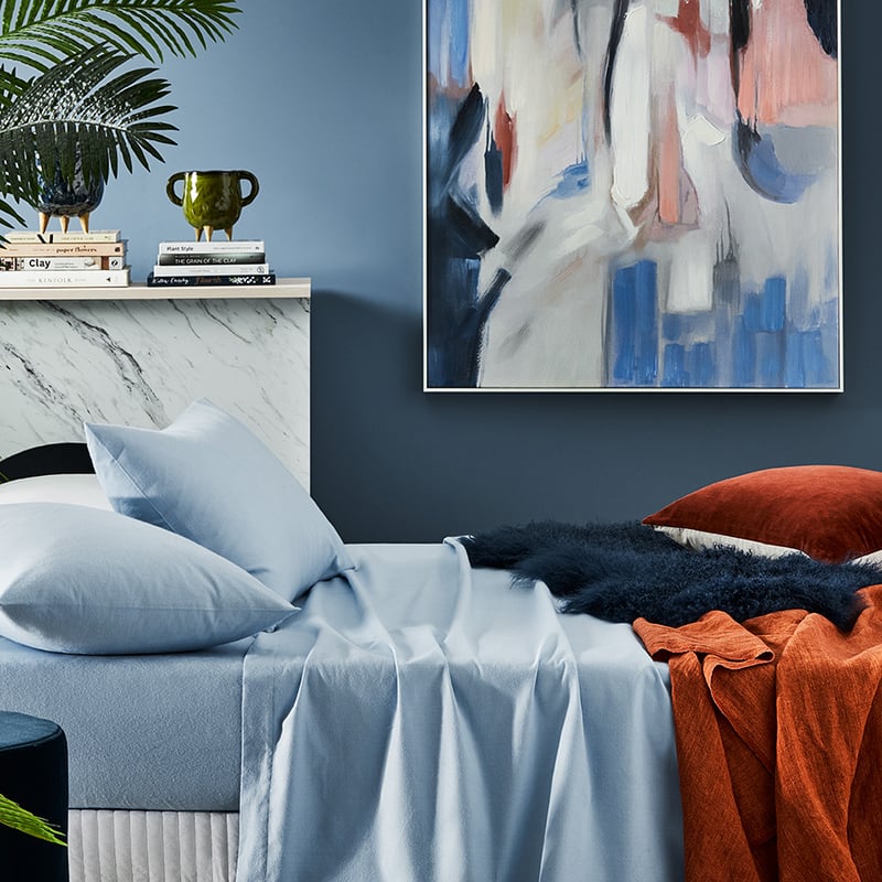 Super Soft Brushed Denim Flannelette Sheet Separates