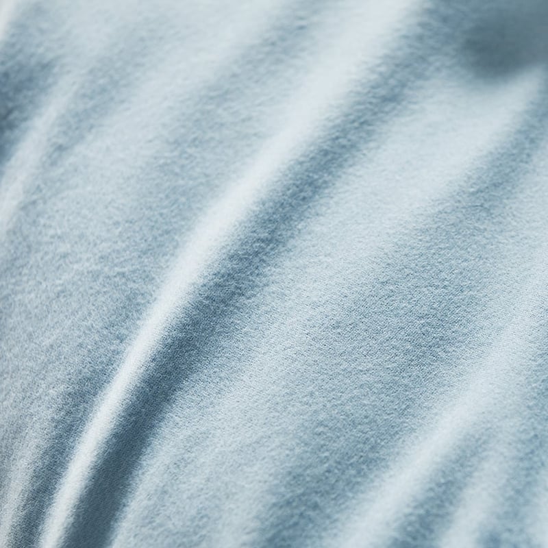 Super Soft Brushed Denim & White Flannelette Quilt Cover
