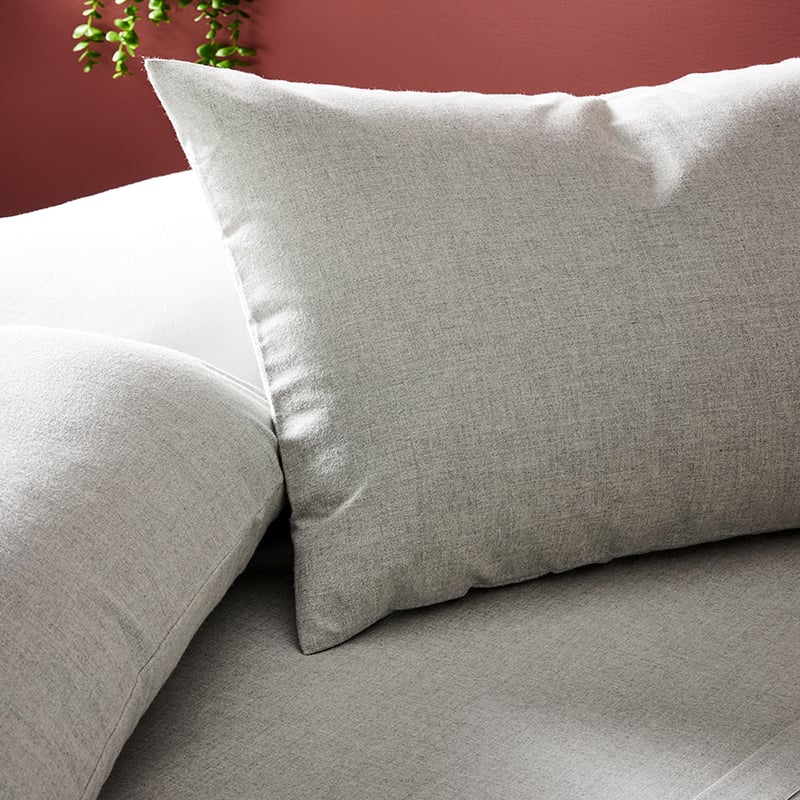 Super Soft Brushed Silver Flannelette Sheet Separates