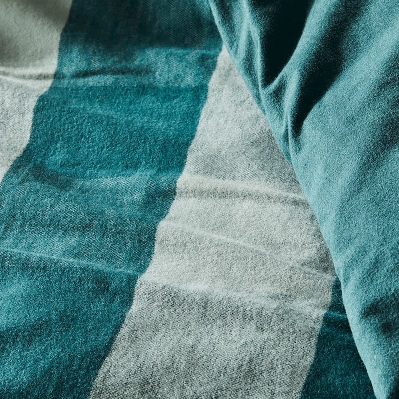 Super Soft Brushed Flannelette Pine Check Quilt Cover + Pillowcases