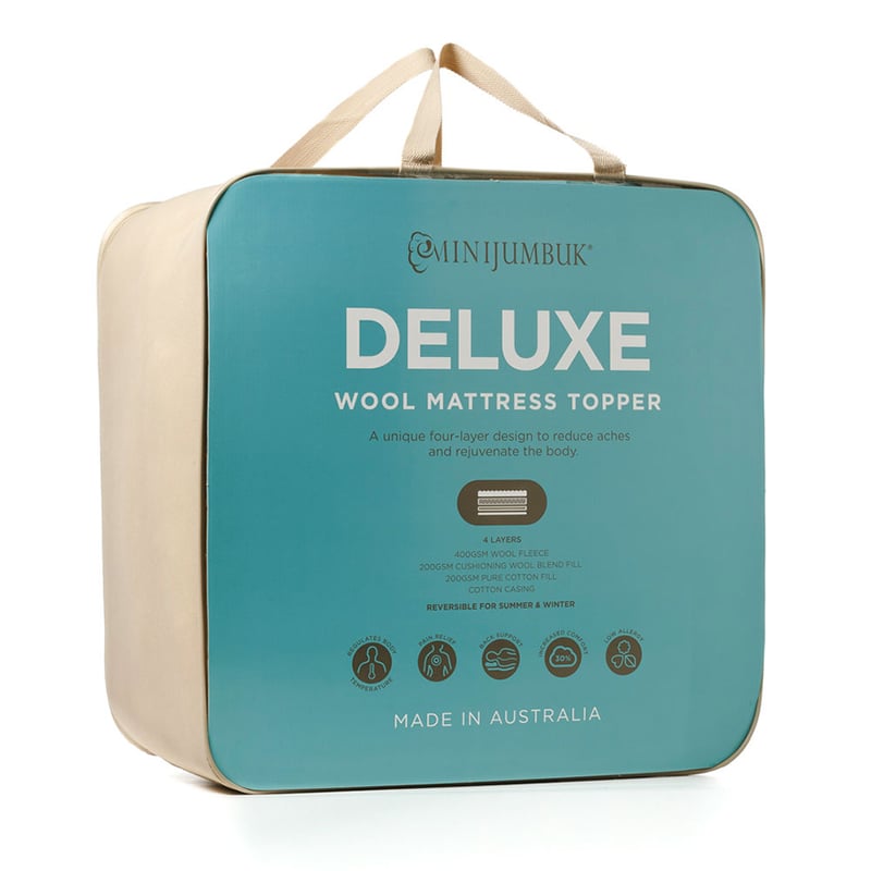Deluxe Wool Fitted Mattress Topper