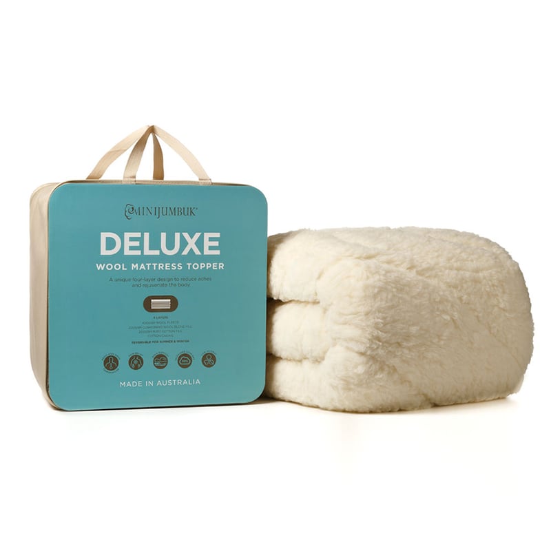 Deluxe Wool Fitted Mattress Topper