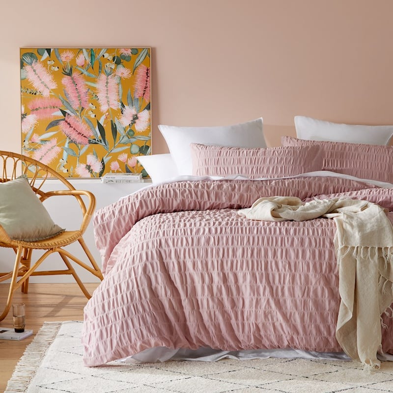 Kizzy Pink Quilt Cover Set