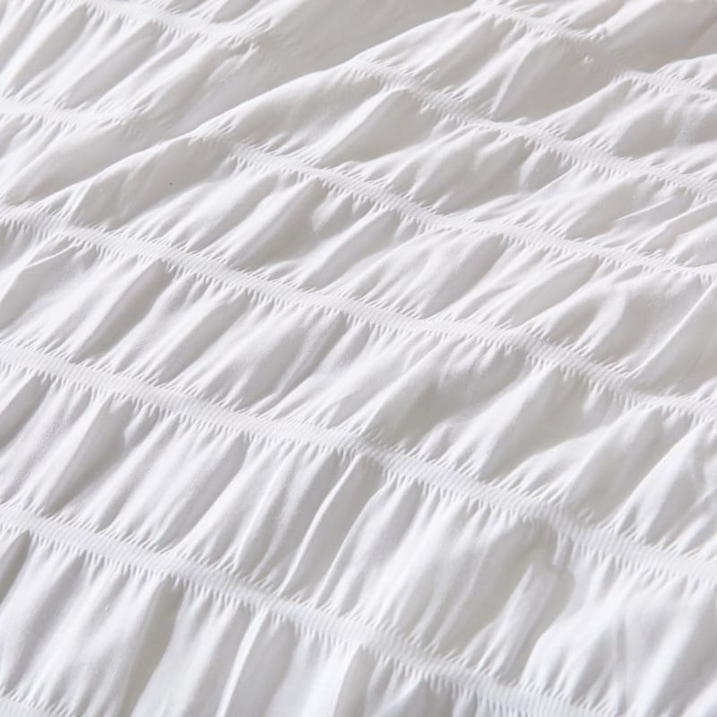 Kizzy White Quilt Cover Set