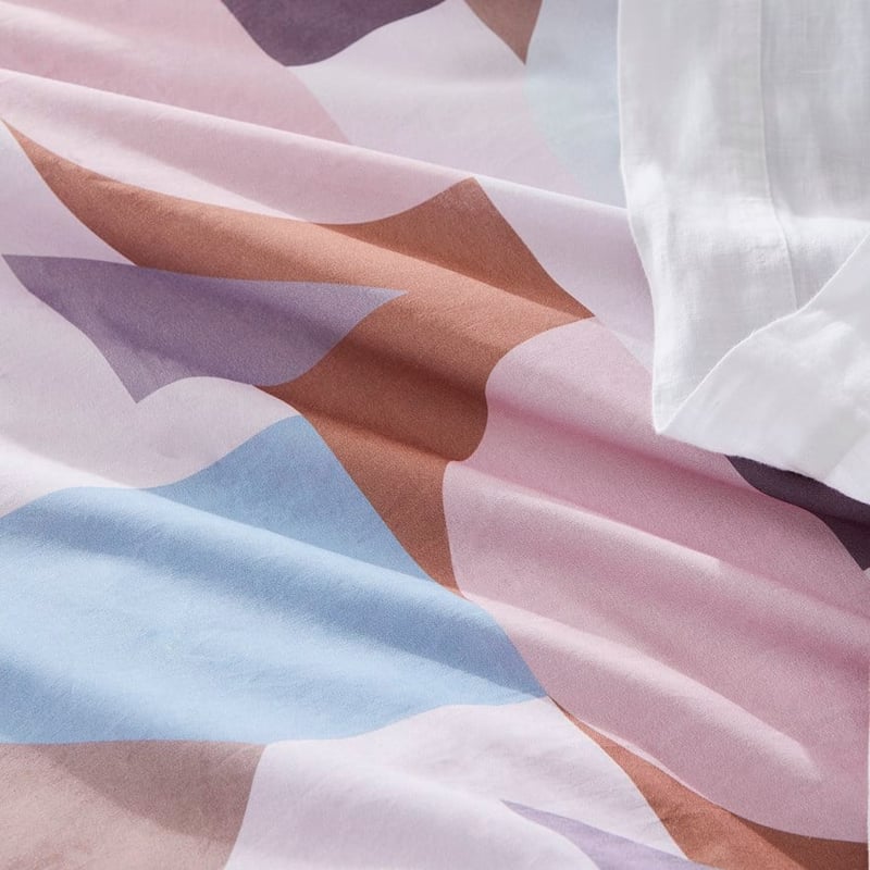 Geo Pink Quilt Cover Set