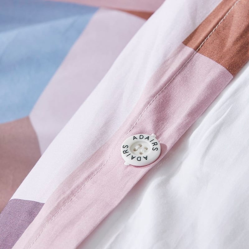 Geo Pink Quilt Cover Set