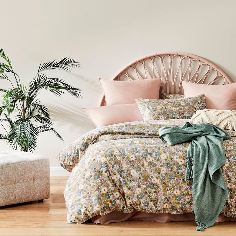 Boho Mustard Quilt Cover Set