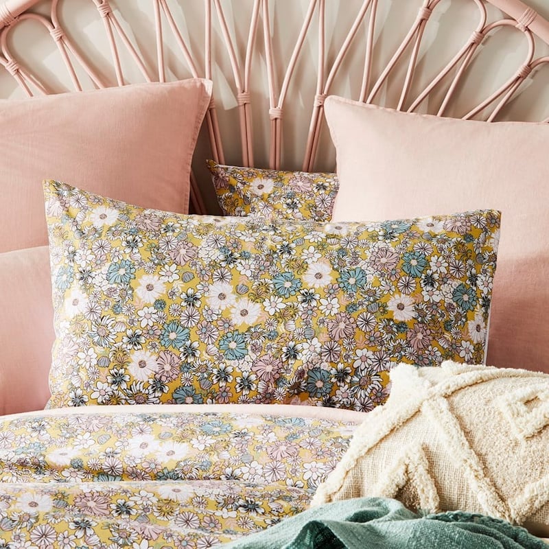 Boho Mustard Quilt Cover Set