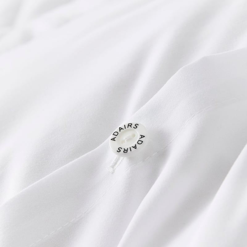 Aiden White Quilted Microfibre Quilt Cover Set
