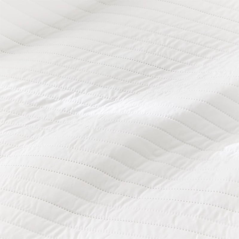 Maverick White Quilted Microfibre Quilt Cover Set
