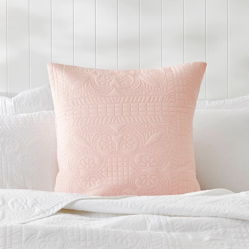 Mabel Rose Pink Quilted Microfibre Coverlet Set