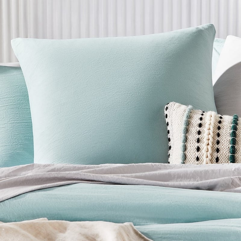 Microplush Sky Blue Quilt Cover Set