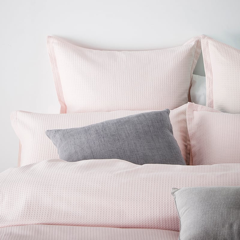 Riley Quilt Cover Set Pink