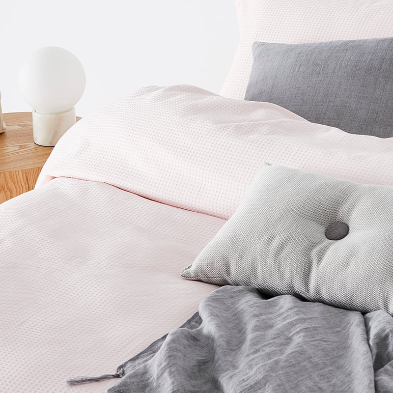 Riley Quilt Cover Set Pink