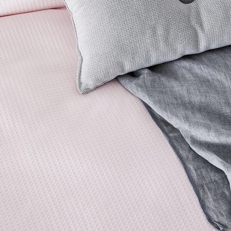 Riley Quilt Cover Set Pink
