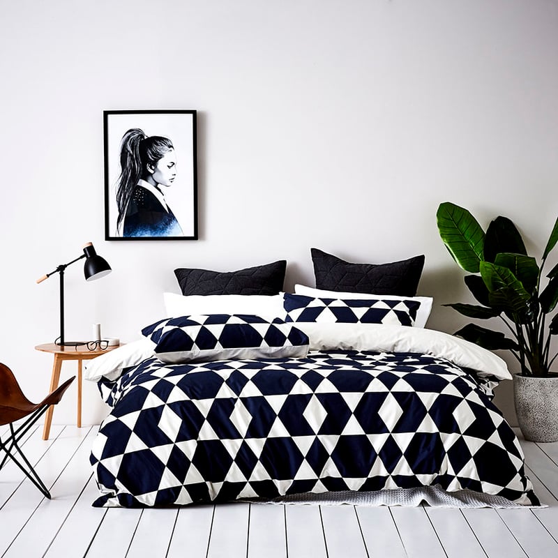 Winona Navy Quilt Cover Set