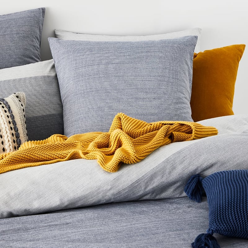 James Quilt Cover Set Blue