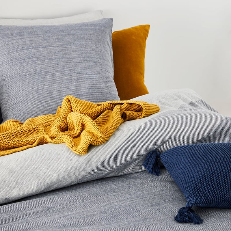 James Quilt Cover Set Blue