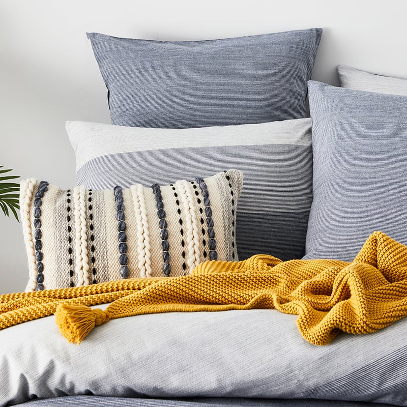 James Quilt Cover Set Blue