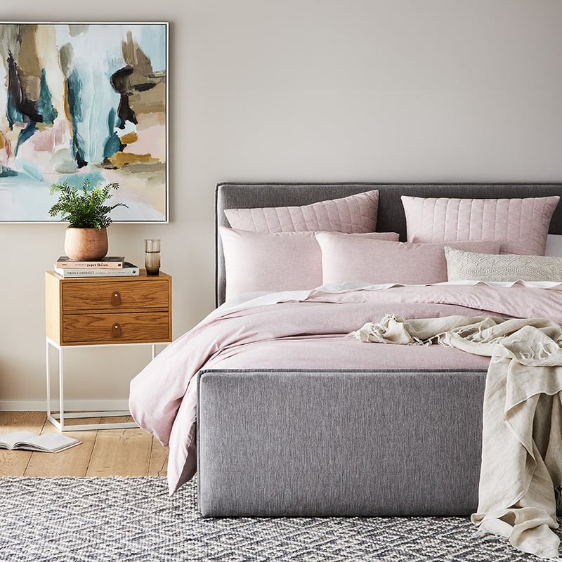 Austin Chambray Clay Cotton Quilt Cover