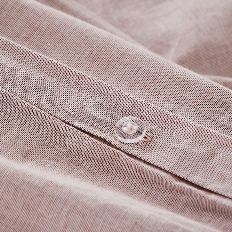 Austin Chambray Clay Cotton Quilt Cover