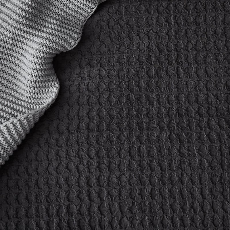 Pip Quilt Cover Set Grey