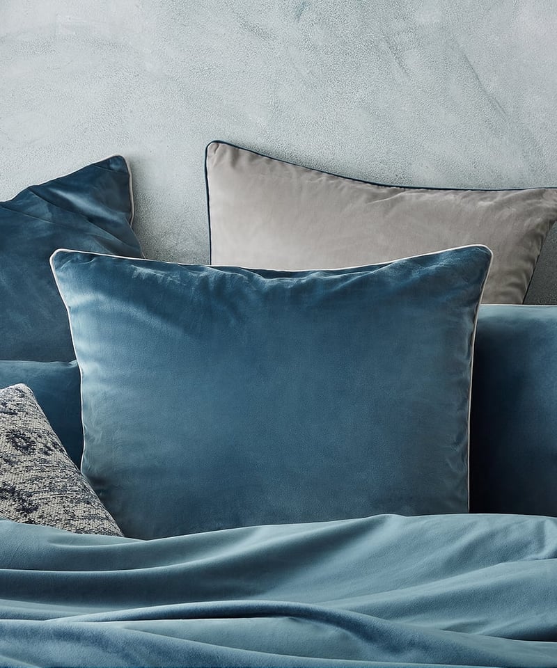 Zara Velvet Quilt Cover Set in Royal