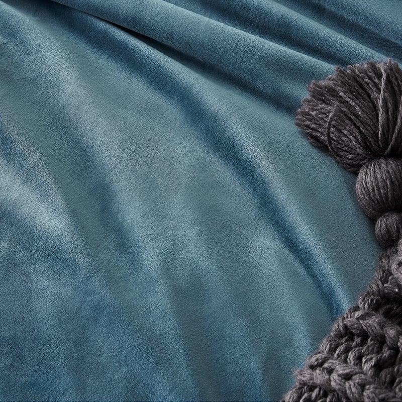 Zara Velvet Quilt Cover Set in Royal