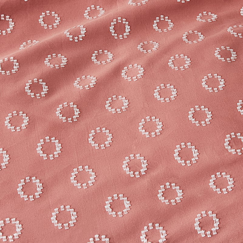 Hoop Dusty Rose Quilt Cover Set