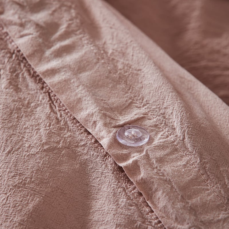 Poppy Chenille Bedlinen Double Pink Quilt Cover Set