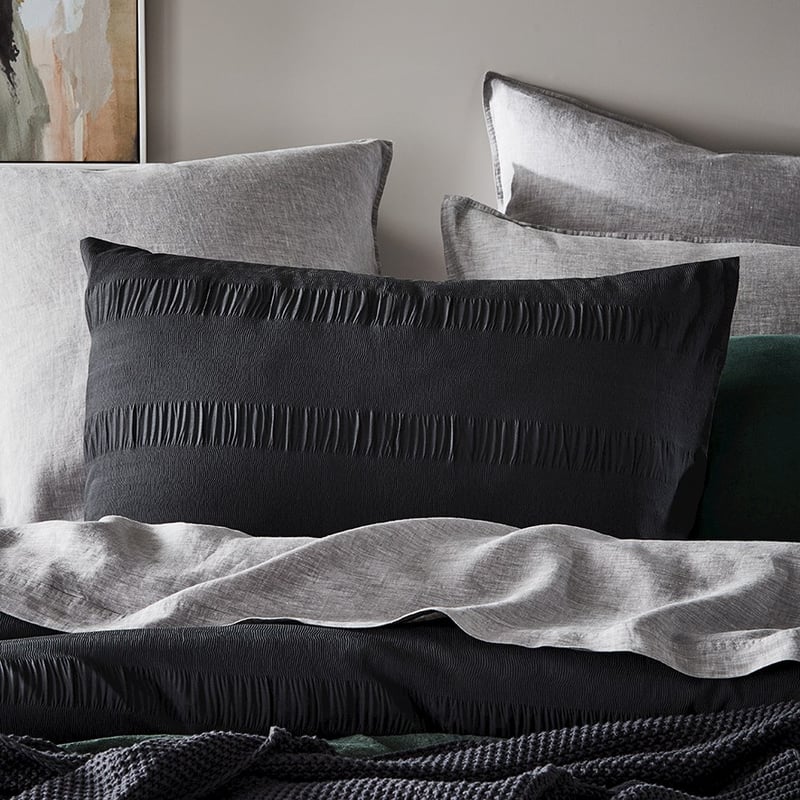 Rebekah Charcoal Quilt Cover Set