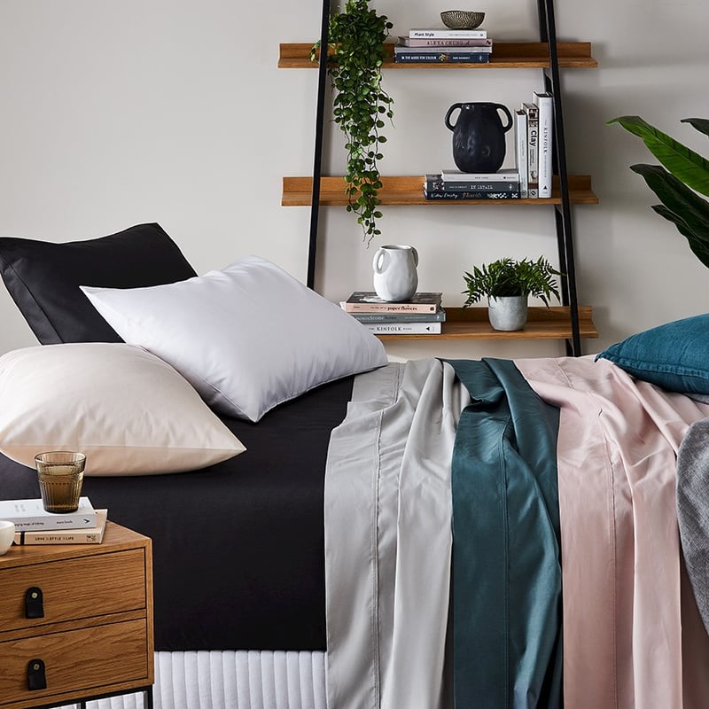 1500TC Brooklyn Sheet Set Single Charcoal Sheet Set