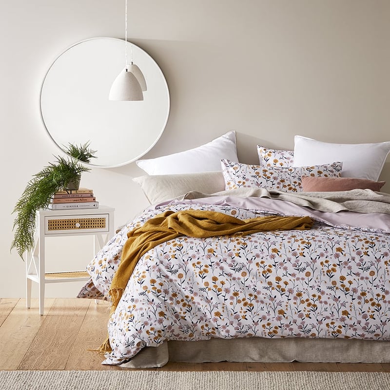 Elisa Mustard Quilt Cover Set