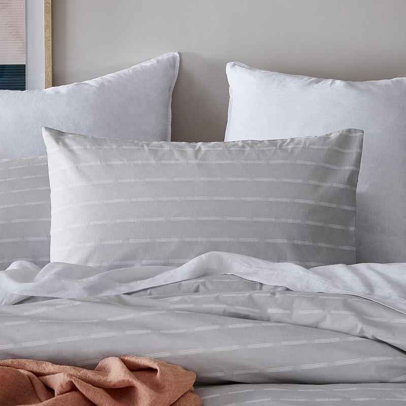 Shelby Silver Quilt Cover Set