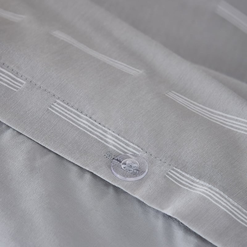 Shelby Silver Quilt Cover Set