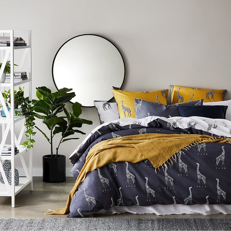 Kitoto Bedlinen Euro P/Case Navy Each
