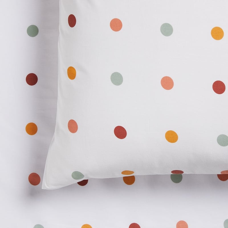 Perfect Cotton Percale Multi Spot Sheet Set