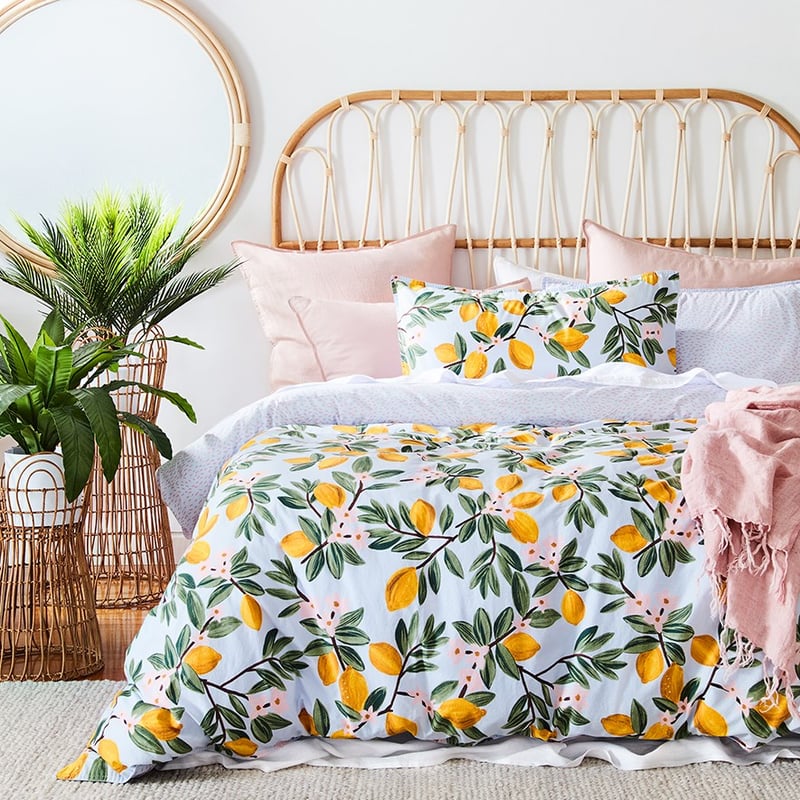 Lemons Yellow Quilt Cover Set