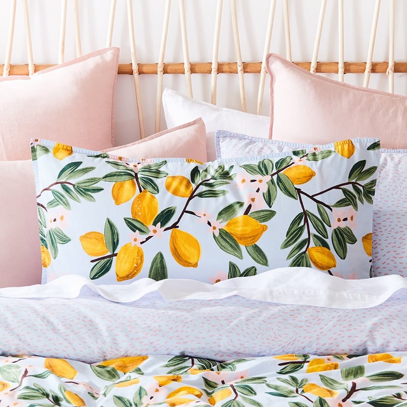 Lemons Yellow Quilt Cover Set