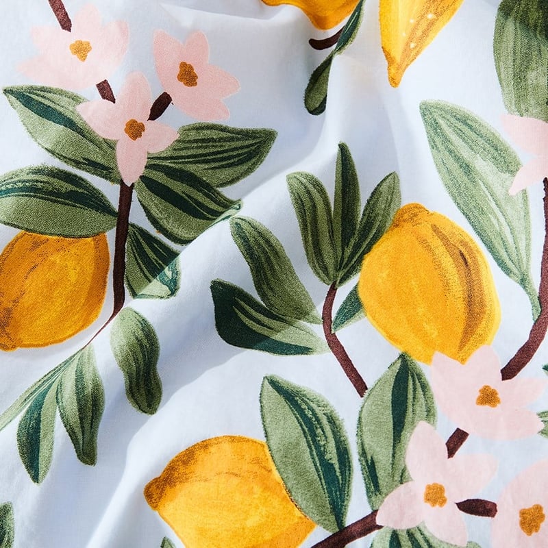 Lemons Yellow Quilt Cover Set