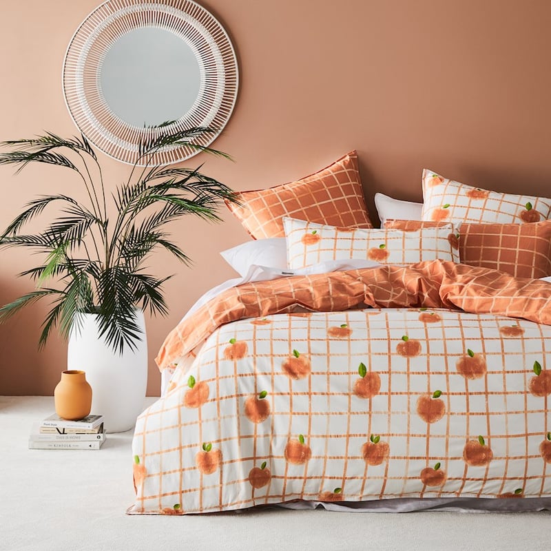 Peach Bedlinen Single Apricot QCS