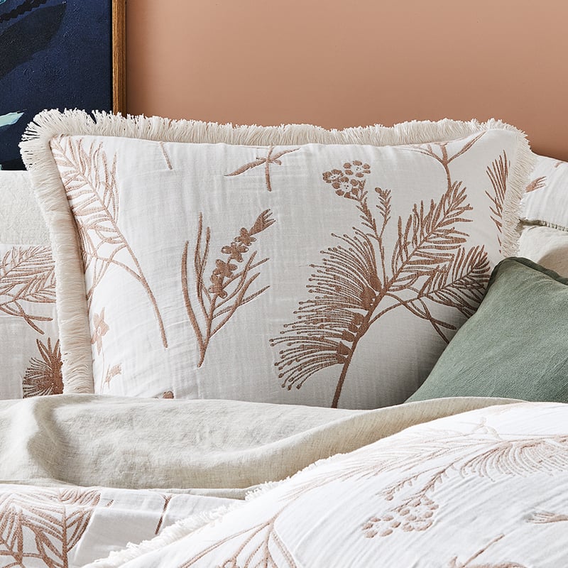 Acacia Jacquard White Pillowcase