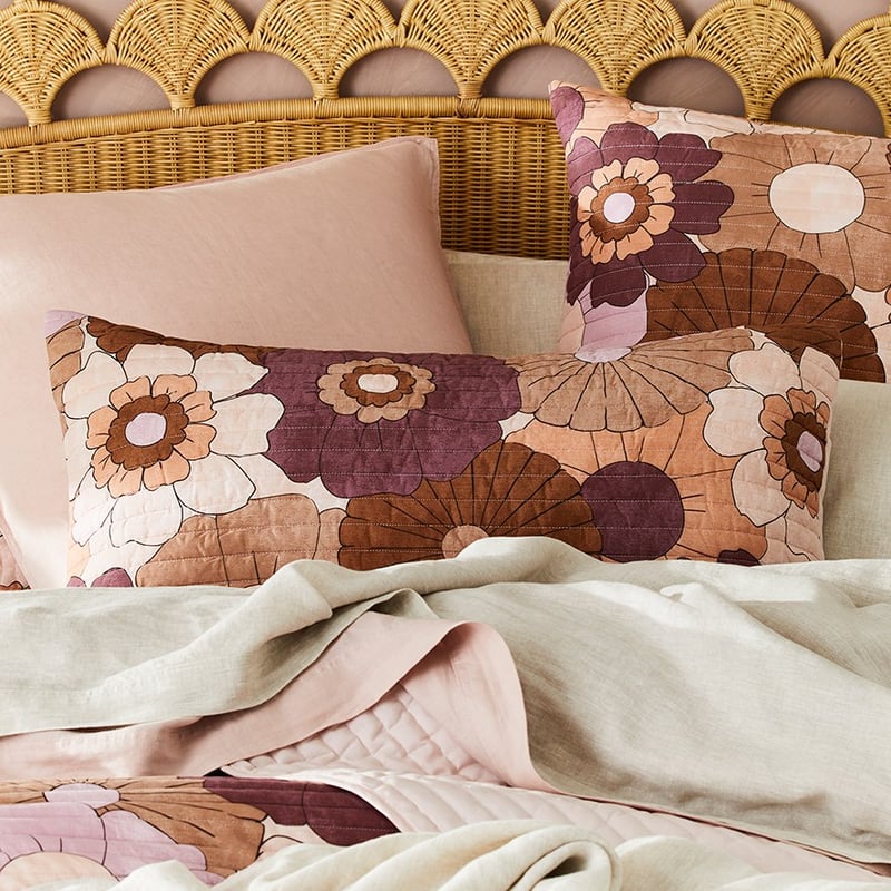 Kiera Mauve Spice Quilted Pillowcase
