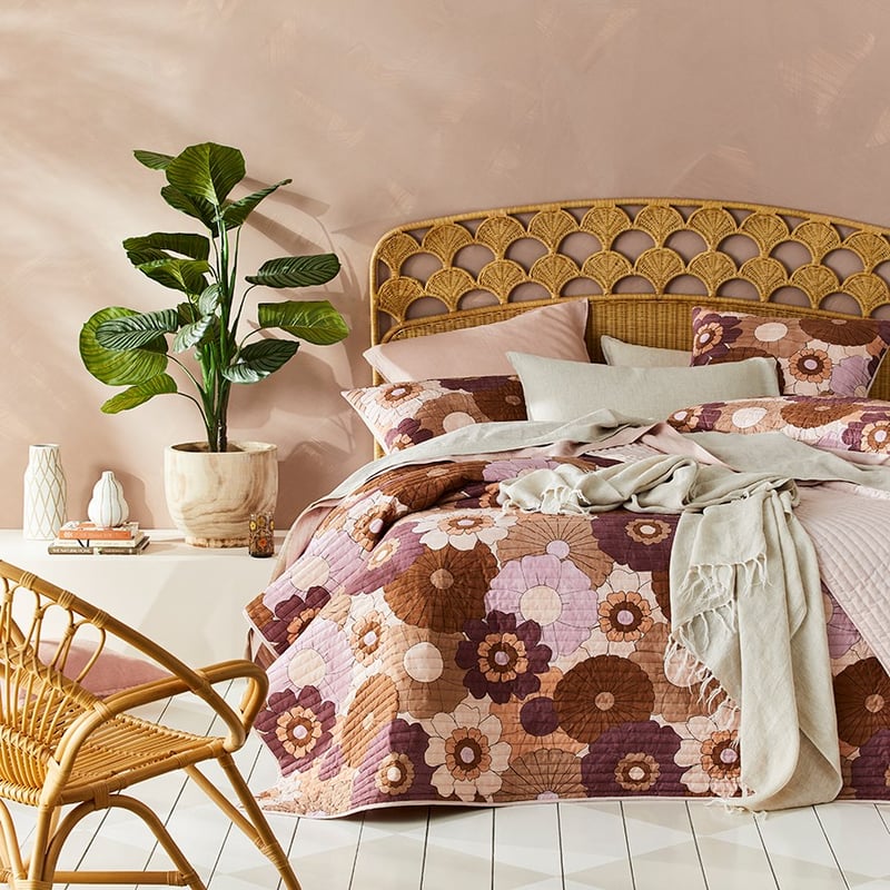 Kiera Mauve Spice Quilted Pillowcase