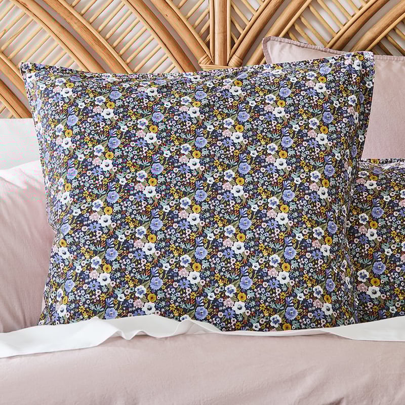 Primrose Navy Pillowcase