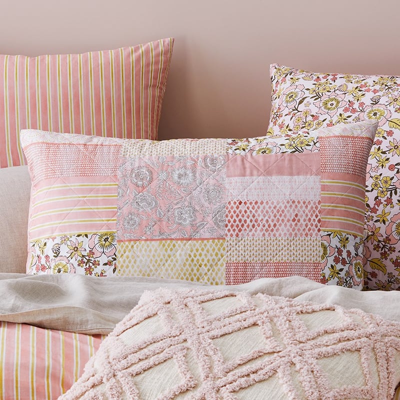 Polly Quilted Pink Pillowcase