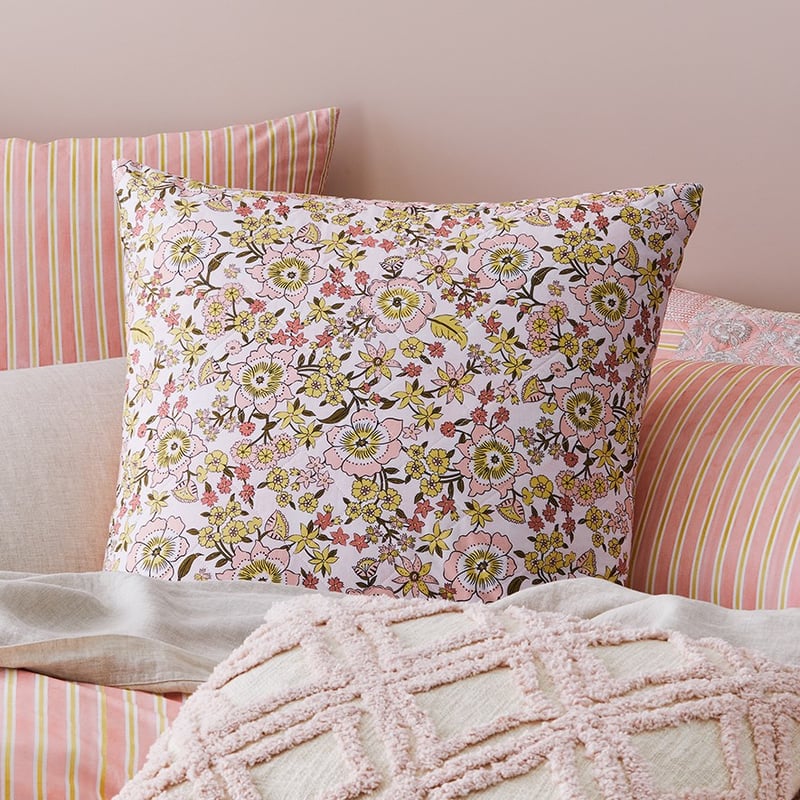 Polly Quilted Pink Pillowcase
